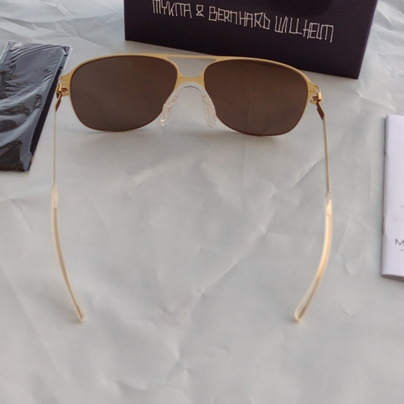 Mykita sunglasses schorsch F9-Gold flash square - Picture 4 of 6